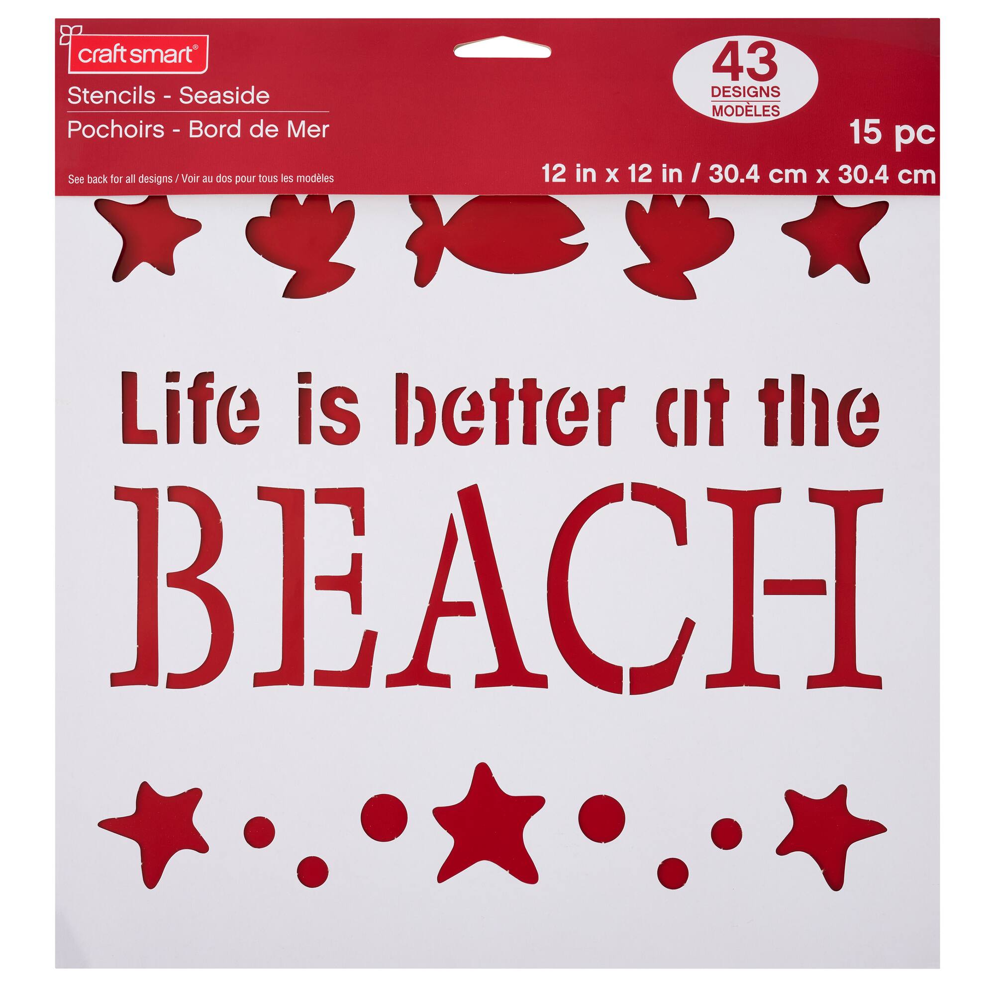 Seaside Stencils by Craft Smart®, 12" x 12"